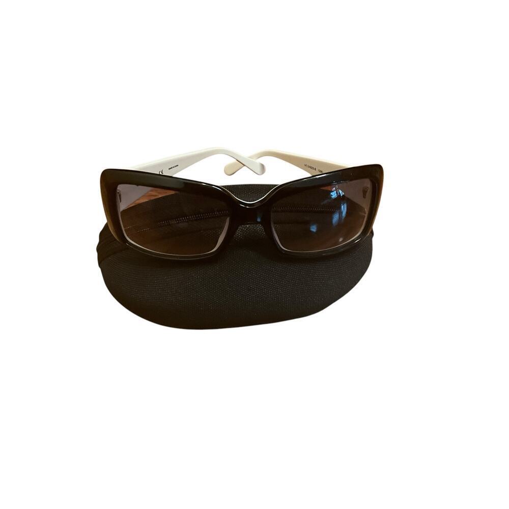 Vogue Embelished Sunglasses Plastic Frame Clear Lens VO2492S-B Black White NEW